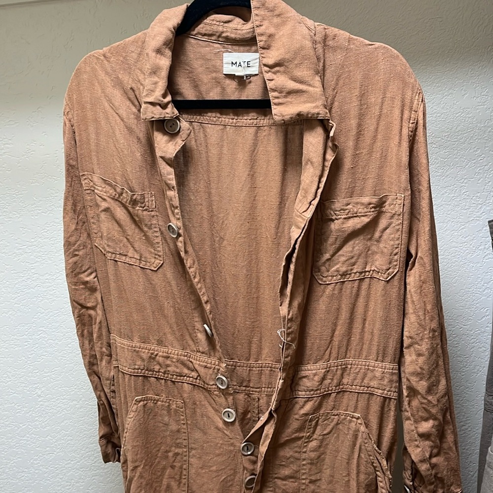 Mate The Label Linen Romper Small
